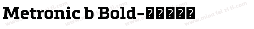 Metronic b Bold字体转换